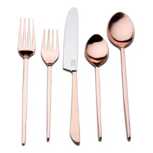 INOX Honey Copper Fairfax 20 Pc. Flatware Set Serves 4 image 4