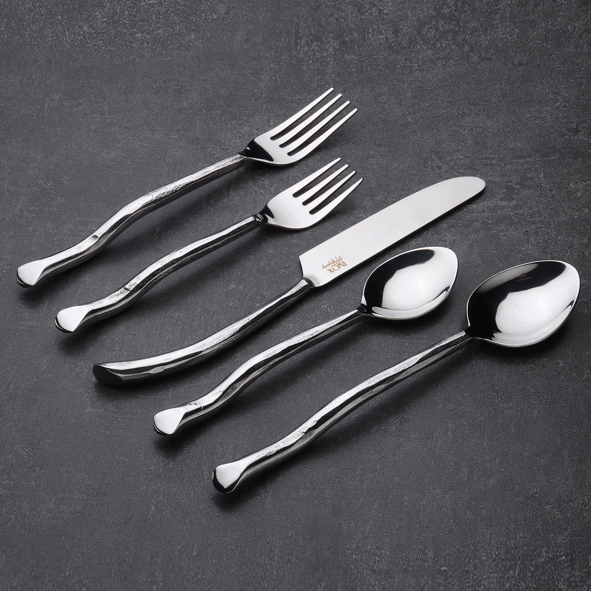 Set Inox Inox Twig 5 Pc. Flatware Set - Etsy