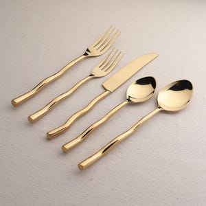 Tedpole PVD 5 Pc. Flatware Set