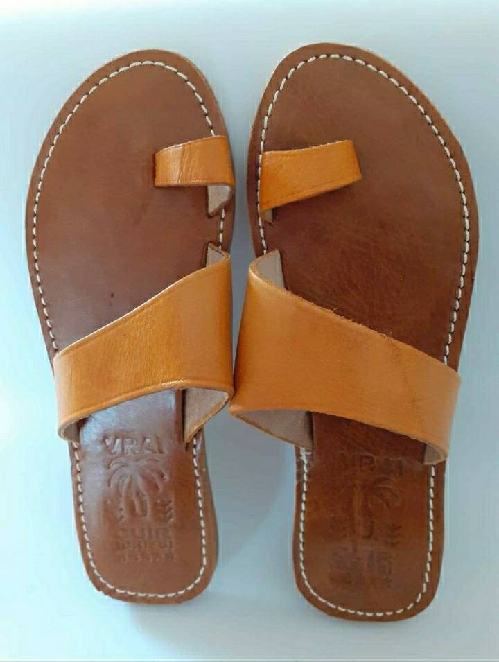 ladies tan leather sandals uk