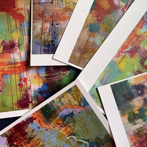 Abstract Painting Postcards