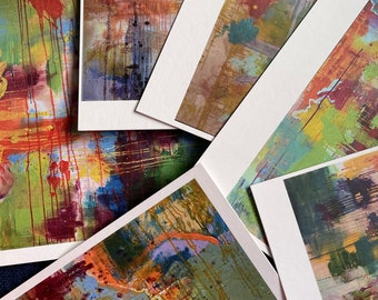 Abstract Painting Postcards