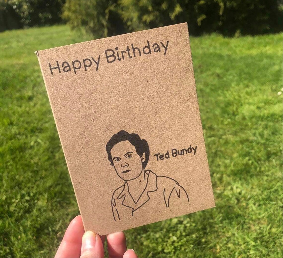 Serial killer birthday cards | Etsy