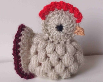 Crochet Hen Egg Cover, Easter decor