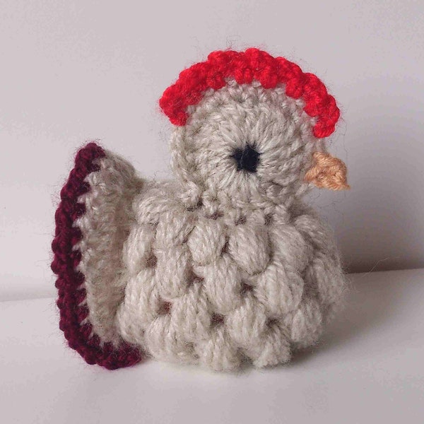 Couverture d'oeuf de poule au crochet, décor de Pâques