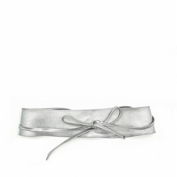 Ceinture Large pour robe femme en cuir nappa| ceinture boho bandeau / ceinture obi