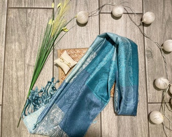 Étole ,Echarpe à motif pashmina , écharpe cotton viscose , écharpe pashmina  , châle  , écharpe en France, scarf , foulard