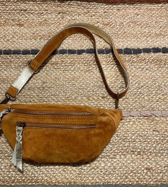 Marsupio In Pelle Di Bufalo Vintage - Unisex, Multi-scomparti, Chiusura Sicura - Foto 2