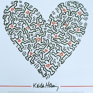 Senza titolo (1987) Litografia di Keith Haring, 1989
