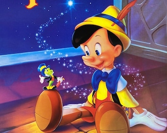 Pinnocchio Walt Disney Lithograph