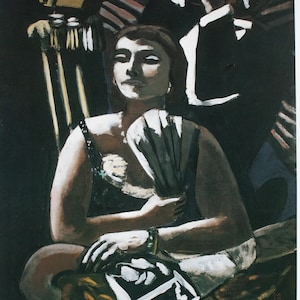 The Loge Lithograph by Max Beckmann, 1989