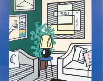 Post Visual Offset Lithograph by Roy Lichtenstein