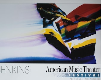 Phenomena Durango Wedge Lithograph by Paul Jenkins, 1985