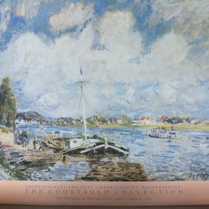 Boats of the Seine Lithograph by Alfred Sisley