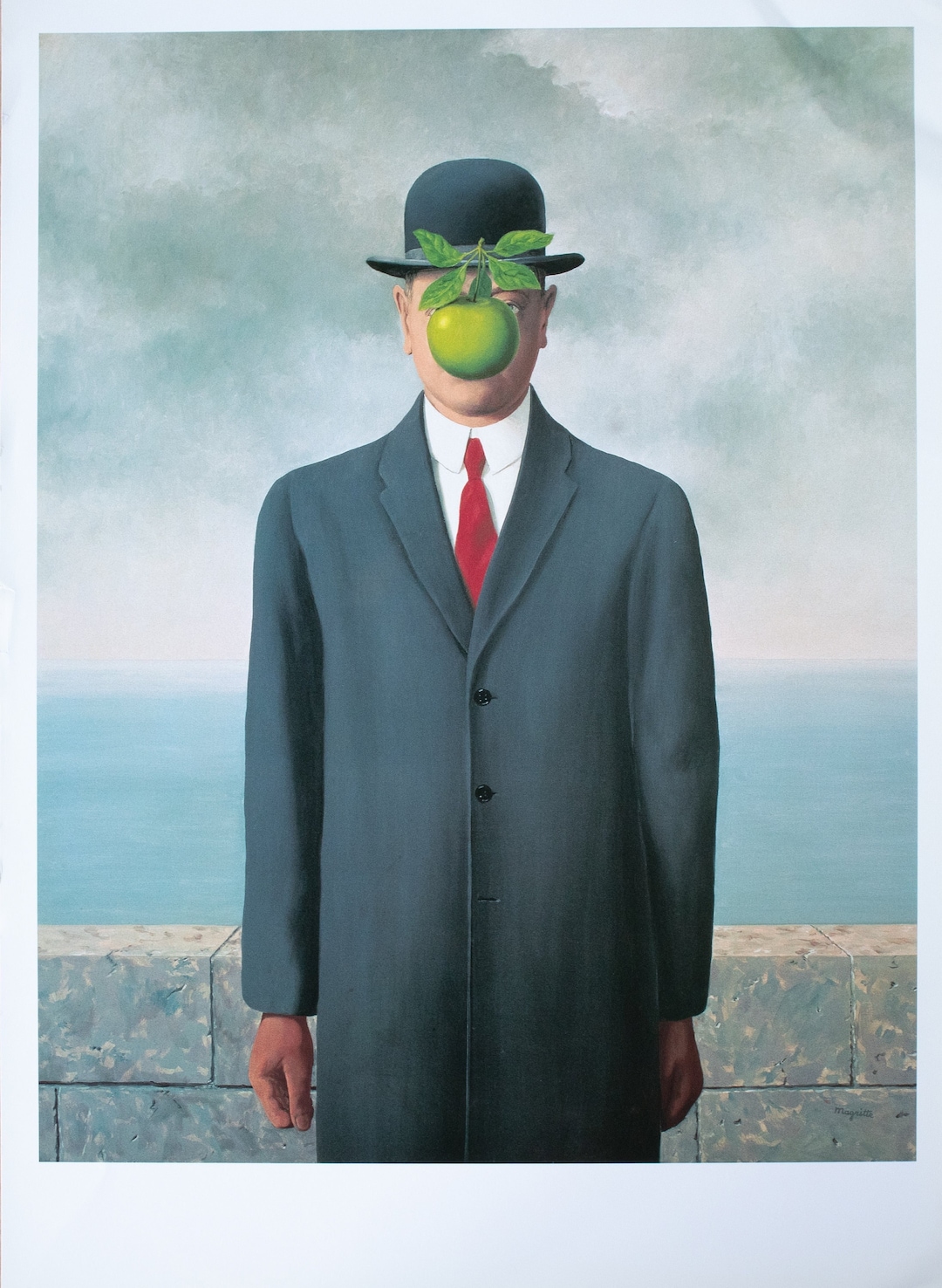 人の子（縁あり） ルネ・マグリット作 リトグラフ、2014年 - Etsy 日本