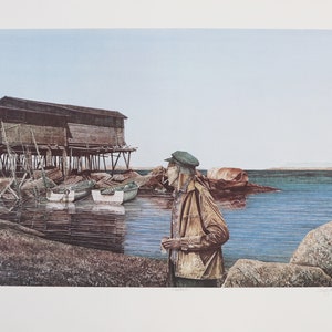 Dwight Baird, Restless, Newfoundland, Limited Edition, Signed Offset Lithograph