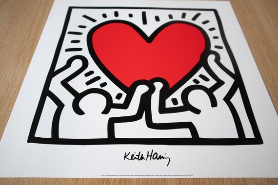 Untitled (1988) Lithograph by Keith Haring, 1995 - Etsy
