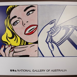 Girl and Spray Can Offset Lithograph by Roy Lichtenstein