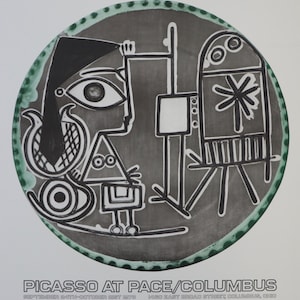 Picasso, Jacqueline au Chevalet (Jacqueline at the Easel) offset lithograph
