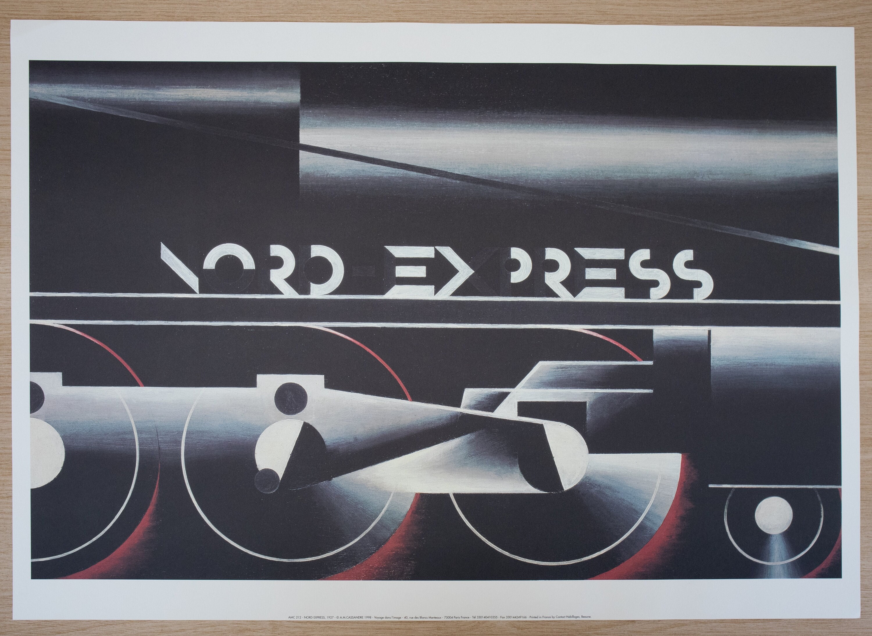 PRUNIER by A.M. CASSANDRE 1930s リトグラフ額付 Nord Express Lithograph by Adolphe Mouron Cassandre, 1927 - Etsy