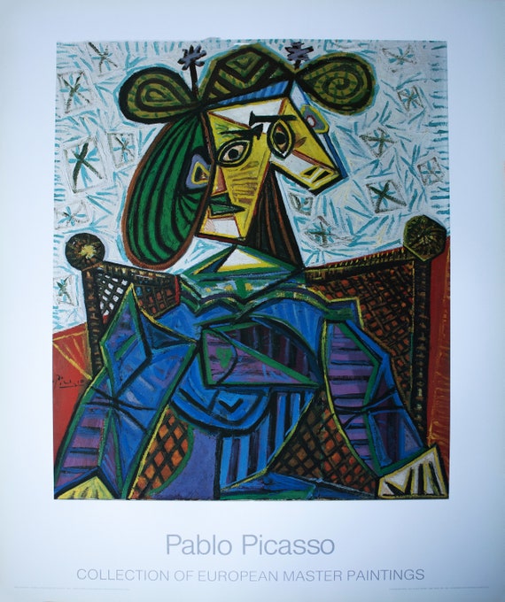 Femme Assise Dans Un Fauteuil Lithograph by Pablo Picasso - Etsy