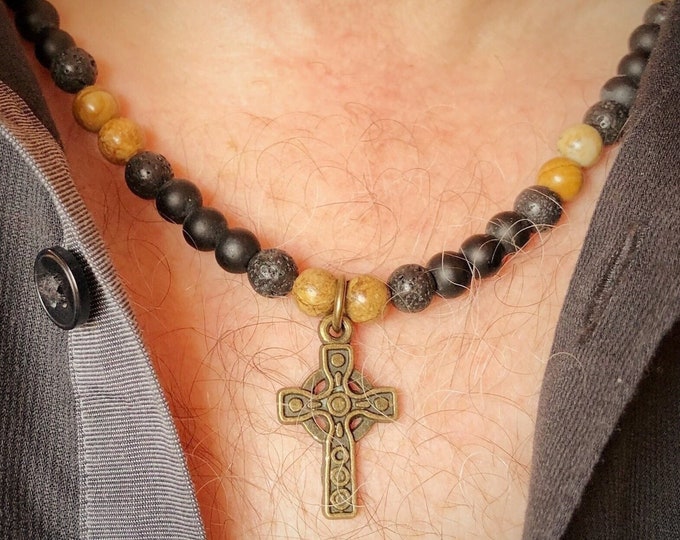 Men's Celtic Cross Pendant Necklace
