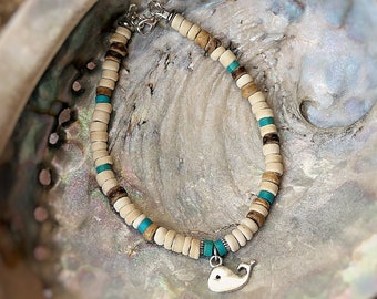 Rustic Ocean Whale Anklet