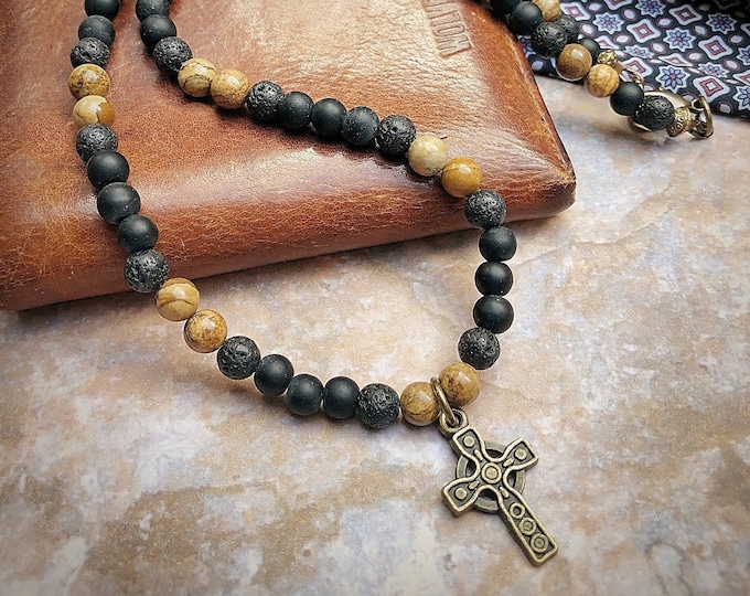 Men's Celtic Cross Pendant Necklace