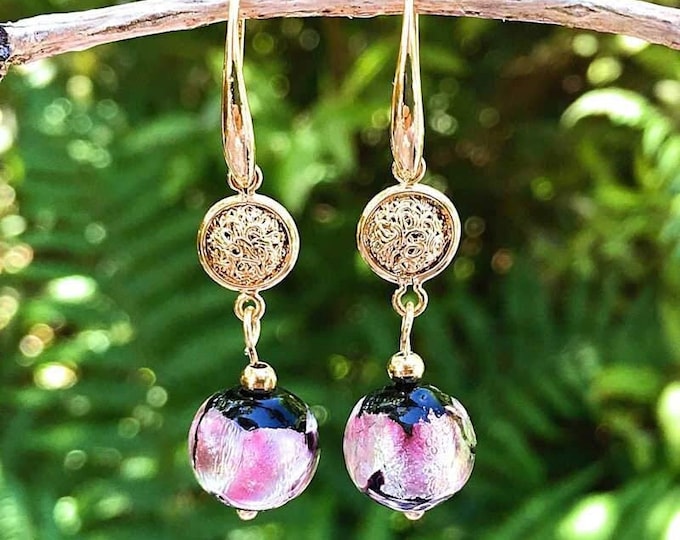 Asteria Gemstone Drop Earrings