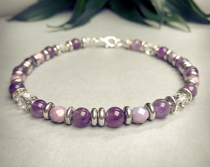 Luxe Hemara Amethyst Anklet