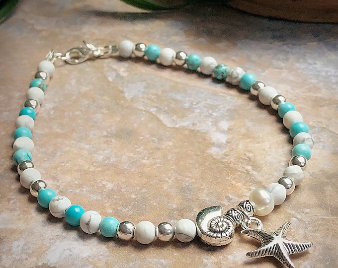 Turquoise Ocean Breeze Anklet