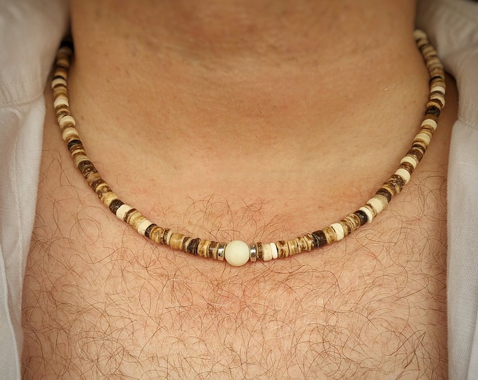 Men's Rustic Amazonite Necklace