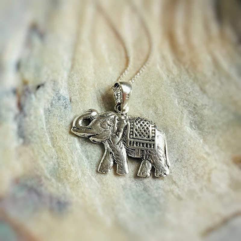 Elephant Chain Pendant Silver | Stylish and Symbolic Elephant Motif  Neckwear – NEMICHAND JEWELS