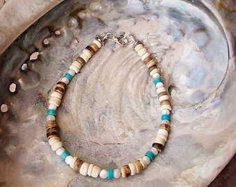 Rustic Ocean Turquoise Anklet