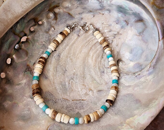 Rustic Ocean Turquoise Anklet