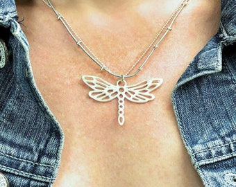 Balinese Silver-Plated Butterfly Pendant Necklace