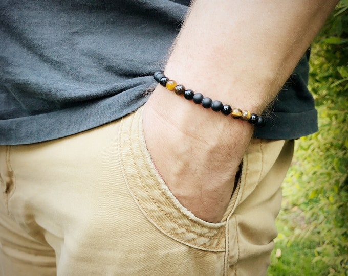 Malabar, Men's Tiger Eye Bead Bracelet