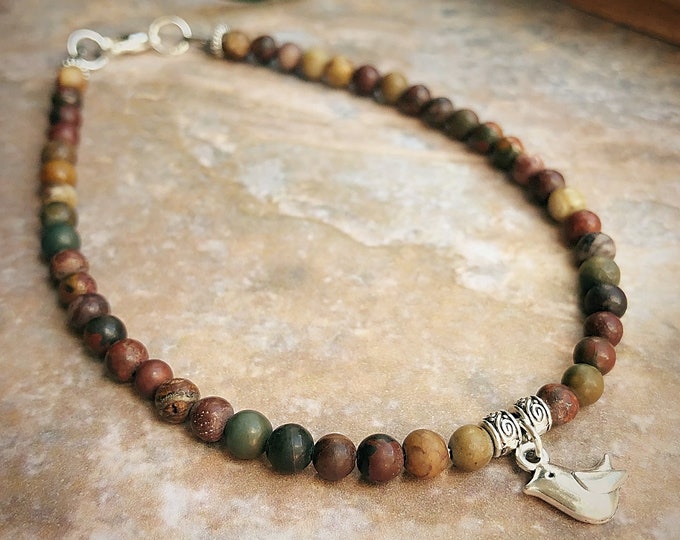 Gemstone Bird Anklet