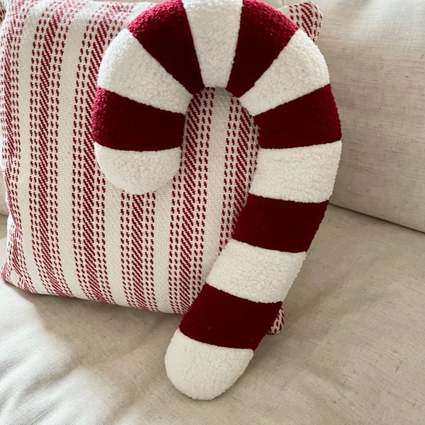 Candy Cane Pillow Etsy