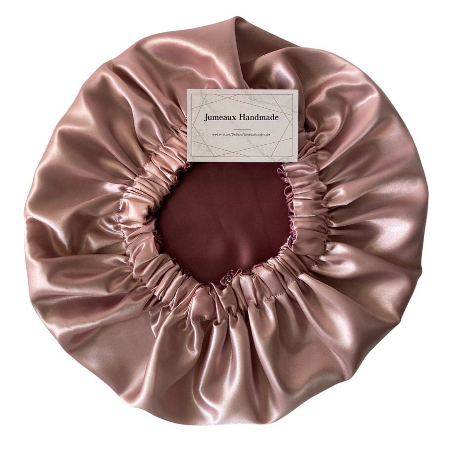 Rose Gold Satin Hair Reversible Hair Etsy