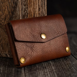 Leather Business Card Holder | Montana Tan, Leather, card holder, veg-tanned leather