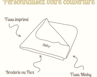 Couverture bébé personnalisable