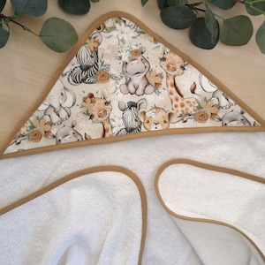 Cape de bain personnalisée pour bébé, cadeau naissance
