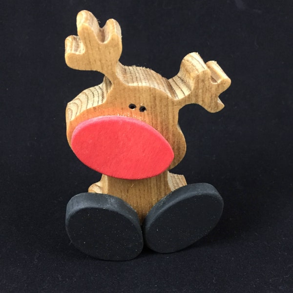 Reindeer Shelf Sitter - Christmas Decor, Holiday Decor, Rustic Reindeer, Country Christmas, Christmas shelf sitter, wood reindeer