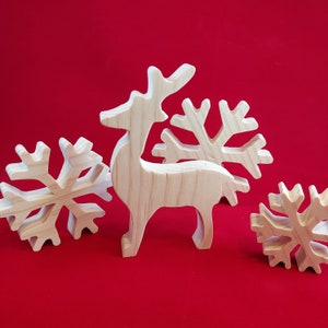 Classic Wood Reindeer, Rustic Wood Reindeer, Reindeer Shelf Decor, Christmas Decor, Rustic Christmas Decor, Holiday Decor, shelf sitter
