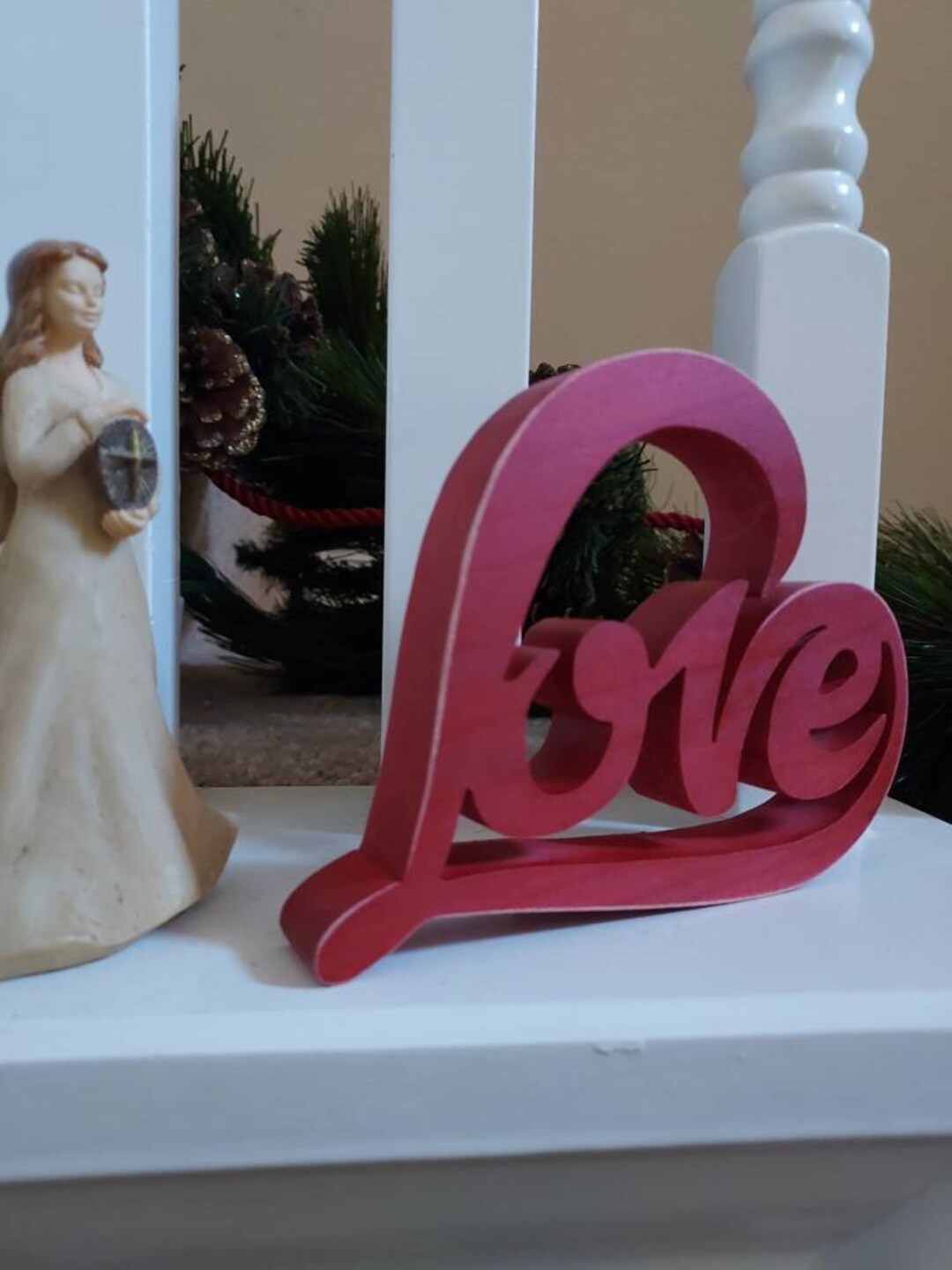 Love - Shelf Decor - Shelf Sitter - Love Cut Out - Freestanding Love ...