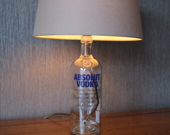 Nelsons Gin Handmade Upcycled Bottle Table Lamp Free Shipping UK