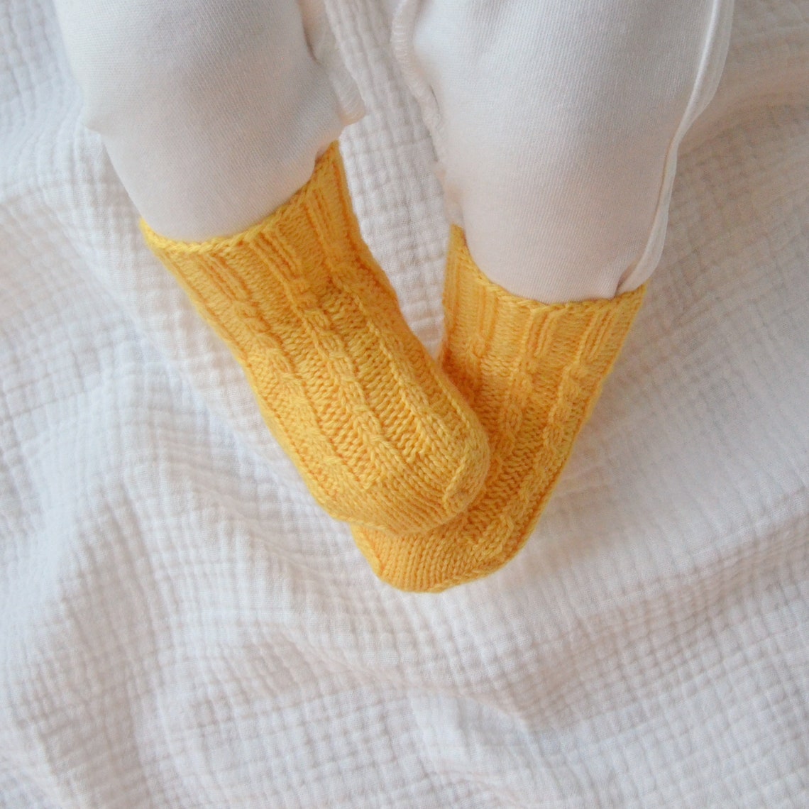 Merino baby socks bright yellow wool warm winter newborn Etsy