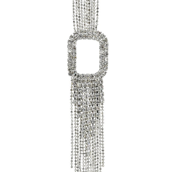 Collier Long réglable, Collier sautoir, Collier Zircone, Collier strass, Collier soirée, Collier minimaliste, Collier chic