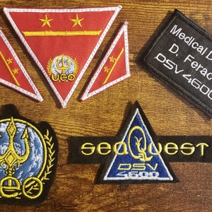 seaQuest DSV Patch-paket – Komplett Sci-Fi Cosplay-set
